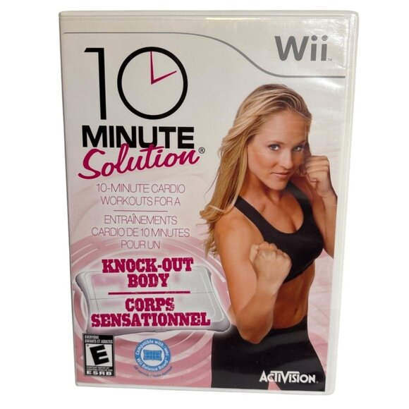 10 Minute Solution Knock-Out Body Nintendo Wii Fitness Game Complete Activision - Picture 1 of 5